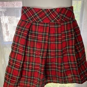 School girl Plaid Red mini skirt  XL! SHEIN Excellent condition!